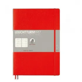 Тефтер B5 Leuchtturm1917 Notebook Composition Red, мека корица, на точки снимка
