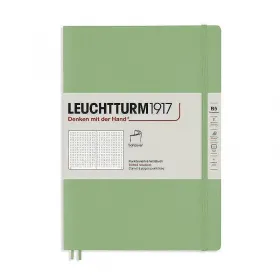 Тефтер B5 Leuchtturm1917 Notebook Composition Sage, меки корици, на точки снимка