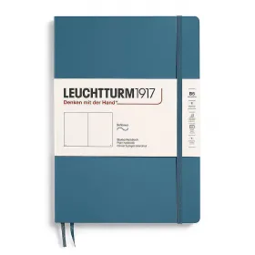 Тефтер B5 Leuchtturm1917 Notebook Composition Stone Blue, мека корица, бели страници снимка