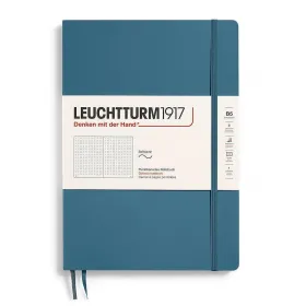 Тефтер B5 Leuchtturm1917 Notebook Composition Stone Blue, мека корица, на точки снимка