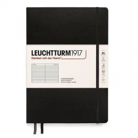 Тефтер B5 Leuchtturm1917 Notebook Composition, твърди корици, черен, на редове снимка
