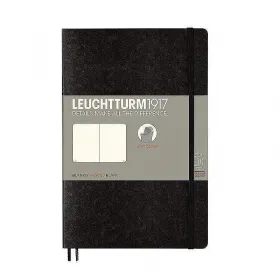 Тефтер B6+ Leuchtturm1917 Notebook Paperback Black, мека корица, бели страници снимка