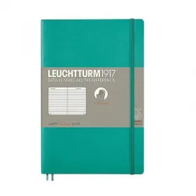 Тефтер B6+ Leuchtturm1917 Notebook Paperback Emerald, мека корица, на редове снимка