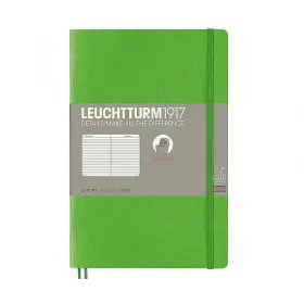 Тефтер B6+ Leuchtturm1917 Notebook Paperback Fresh Green, мека корица, на редове снимка