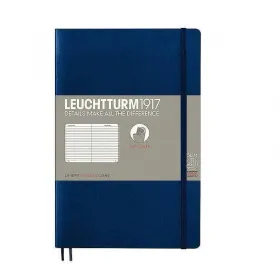 Тефтер B6+ Leuchtturm1917 Notebook Paperback Navy, меки корици, на редове снимка