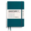 Тефтер B6+ Leuchtturm1917 Notebook Paperback Pacific Green, твърди корици, на точки Тефтер B6+ Leuchtturm1917 Notebook Paperback Pacific Green, твърди корици, на точки