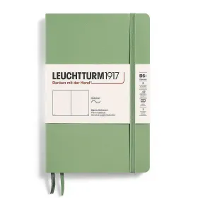 Тефтер B6+ Leuchtturm1917 Notebook Paperback Sage, меки корици, бели страници снимка