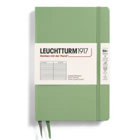 Тефтер B6+ Leuchtturm1917 Notebook Paperback Sage, твърди корици, на редове снимка