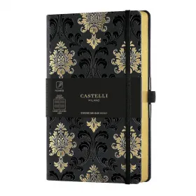 Тефтер Castelli Milano C&G - Baroque Gold, 13см x 21см, на редове снимка