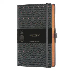 Тефтер Castelli Milano C&G - Diamonds Copper, 13см x 21см, на редове снимка