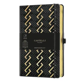 Тефтер Castelli Milano C&G - Roman Gold, 13см x 21см, на редове снимка