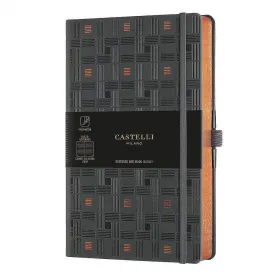Тефтер Castelli Milano C&G - Weaving Copper, 13см x 21см, на редове снимка