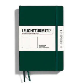 Тефтер Leuchtturm1917 Natural Colors Forest Green, A5, твърди корици, бели страници снимка