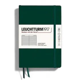 Тефтер Leuchtturm1917 Natural Colors Forest Green, A5, твърди корици, на редове снимка