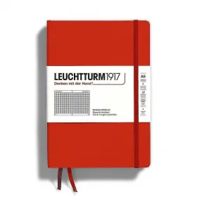 Тефтер Leuchtturm1917 Natural Colors Fox Red, A5, твърди корици, на квадратчета снимка