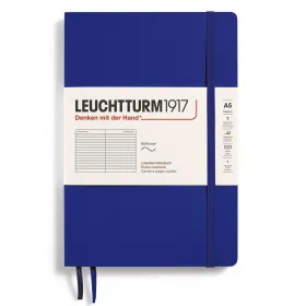Тефтер Leuchtturm1917 New Colours - Ink, A5, мека корица, на редове снимка