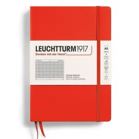 Тефтер Leuchtturm1917 New Colours - Lobster, A5, твърди корици, на квадратчета снимка