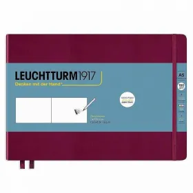Тефтер Leuchtturm1917 Sketchbook Landscape A5 Port Red, твърди корици снимка