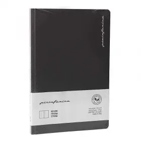 Тетрадка Pininfarina Stone Paper, каменна хартия, на точки, черна снимка