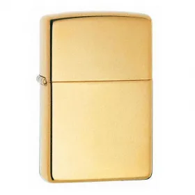 Запалка Zippo 254B  High Polish Brass снимка