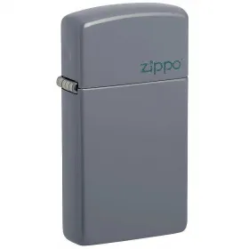 Запалка Zippo Slim Flat Grey Zippo Logo 49527ZL снимка