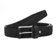Мъжки класически колан в черен цвят - Italian belts -115 см Мъжки класически колан в черен цвят - Italian belts -115 см
