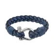 Мъжка кожена гривна SILVER FLAME b01419bl