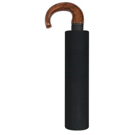 Мъжки чадър Noire Wood с извита дръжка