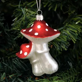 Стъклена играчка за елха гъбки