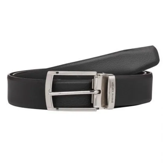 Мъжки черен колан 110 см - PIERRE CARDIN pc157blm
