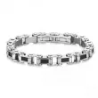 Мъжка гривна Silver Flame, стомана и карбон Мъжка гривна Silver Flame, стомана и карбон