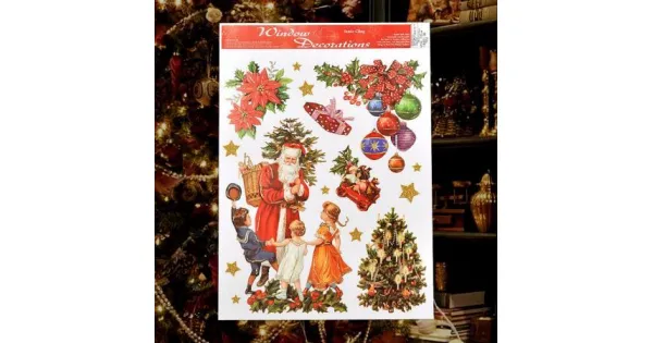 Koleda Sticker Стикер Дядо Коледа с деца - GiftBox.bg
