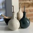 Emile Henry керамична бутилка за оцет с дозатор Vinegar Cruet - цвят синьо - зелен [3]