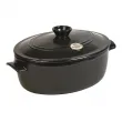 Emile Henry керамична овална тенджера с капак "oval Stewpot" - 6 л - 39,5 X 26,5 см - цвят черен Emile Henry керамична овална тенджера с капак "oval Stewpot" - 6 л - 39,5 X 26,5 см - цвят черен