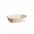Emile Henry керамична провоъгълна форма за печене " Small Rectangular Oven Dish"- 30 х 19 см - цвят екрю