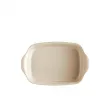 Emile Henry керамична провоъгълна форма за печене " Small Rectangular Oven Dish"- 30 х 19 см - цвят екрю [2]