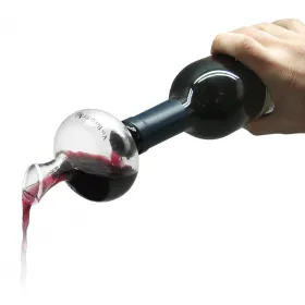 Vin Bouquet сет стъклен мини декантер и вакуум помпа