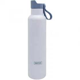 Nerthus двустенна спортна бутилка с дръжка Click Cap, цвят син - 750 мл.